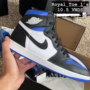 SOLD VIA IG Jordan 1 High ‘Royal Toe’ 👑